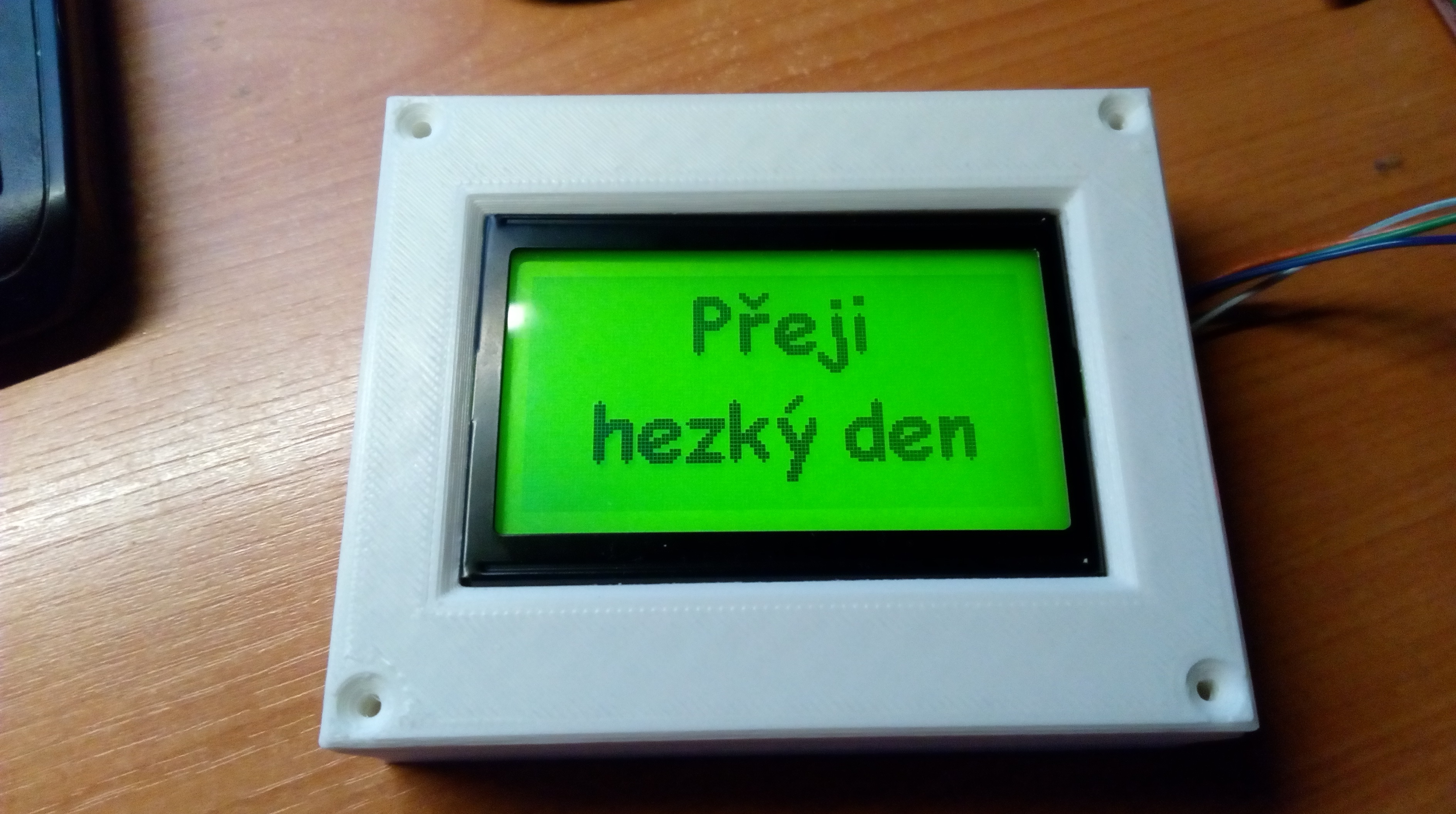 128x64 LCD box on wall