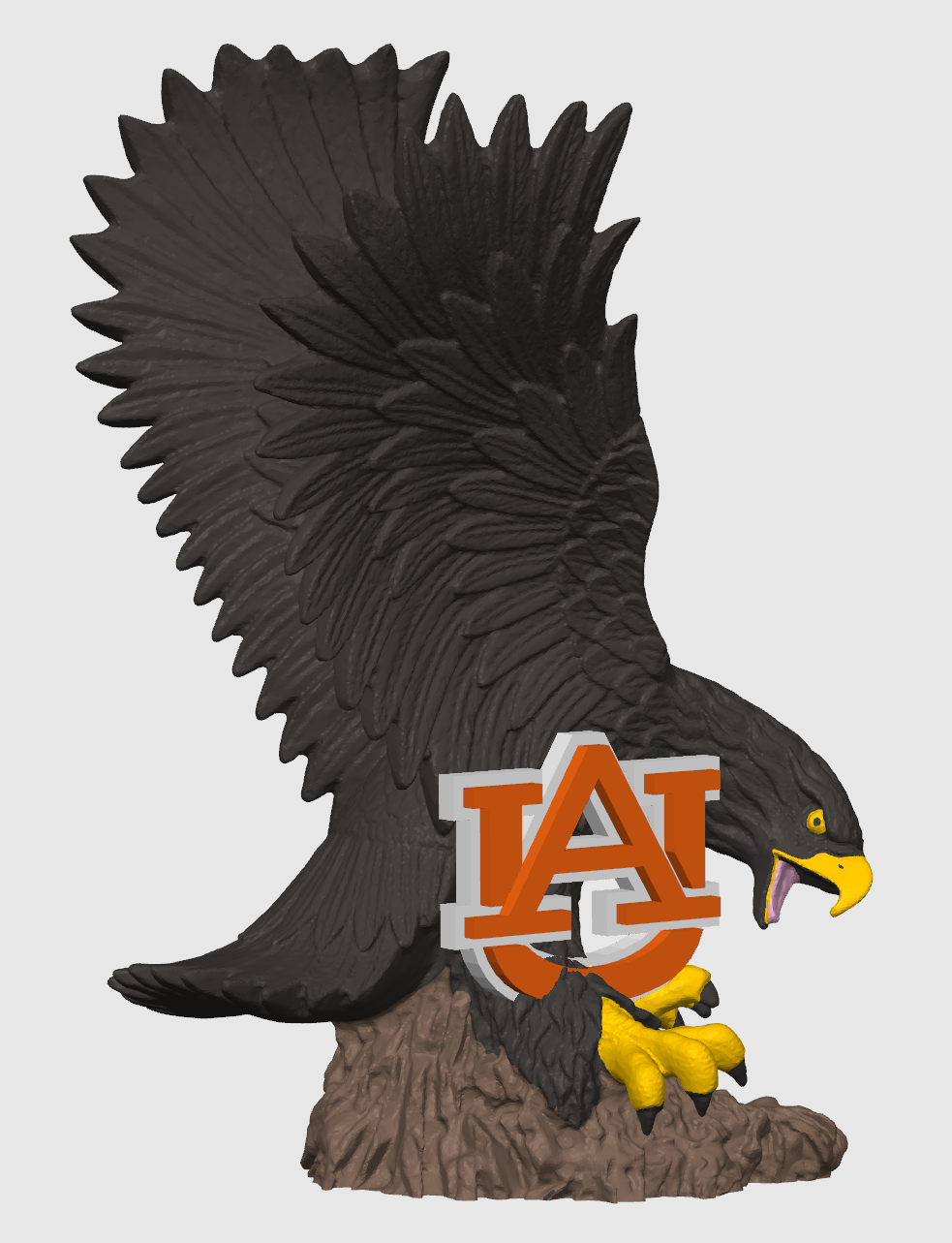 Auburn University War Eagle w/ Logo  (6 Color) (Bambu AMS)