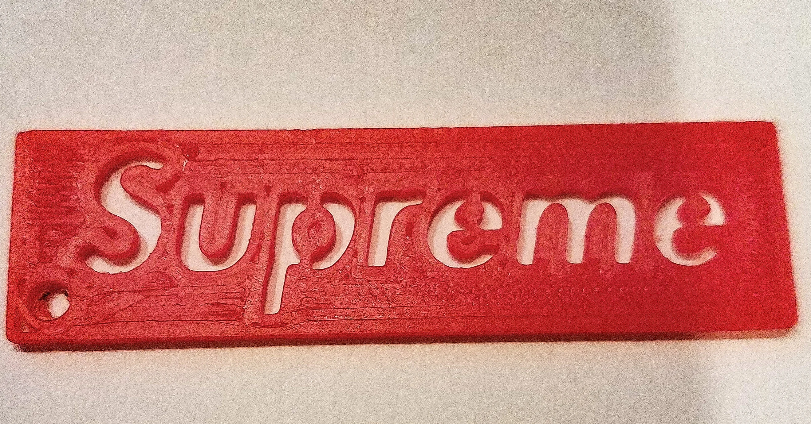 Supreme Logo Keychain