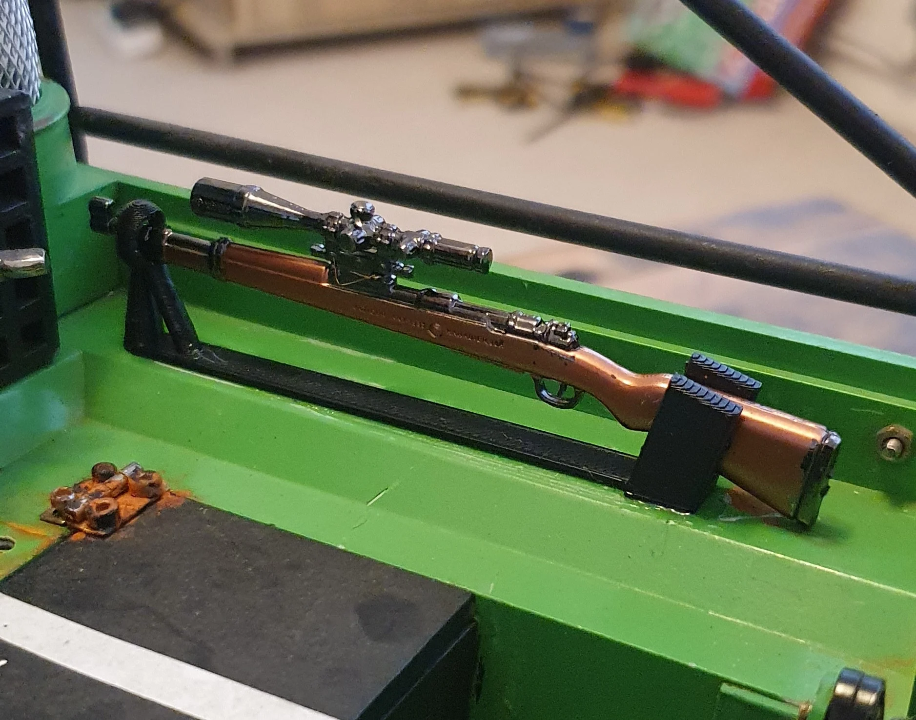 1/10 rifle mount rc rock crawler