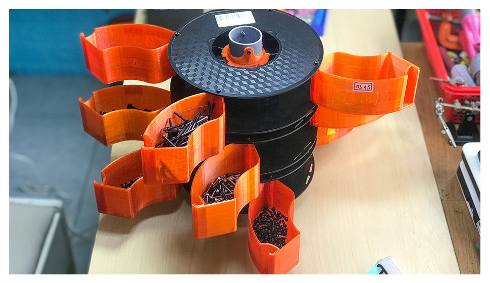filament spools screw box