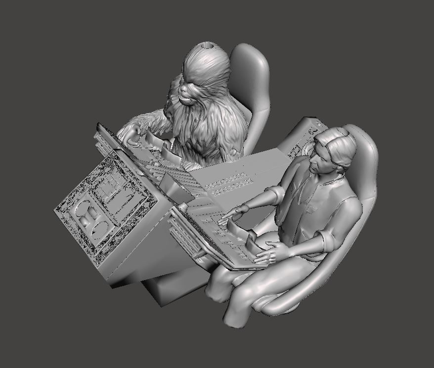 Deagostini Cockpit Han and Chewie replacement parts