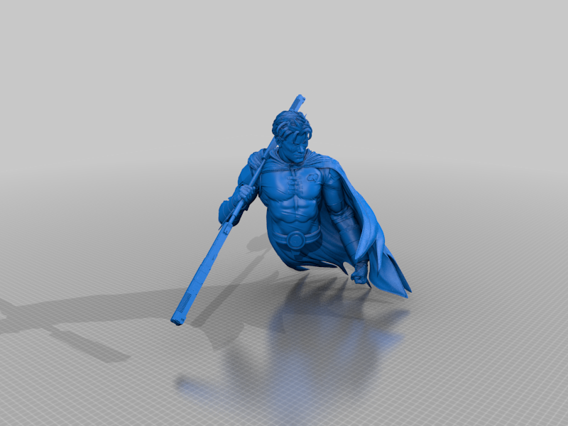 B3DSERK ROBIN BUST ESTED AND READY FOR 3D PRINTING