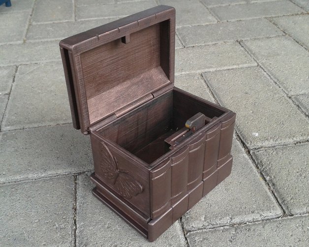 Old Copper Secret Box