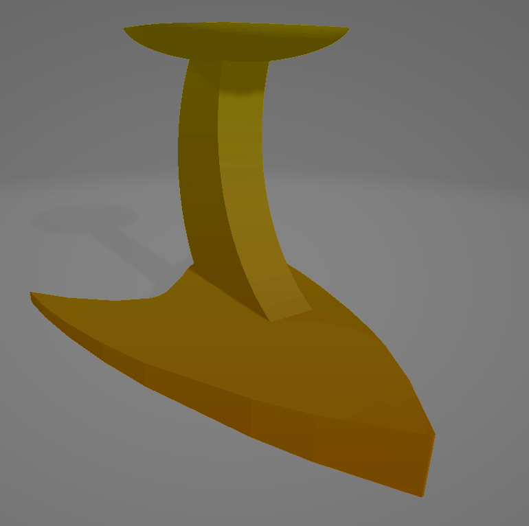 Base stand for Star Trek Scout ships
