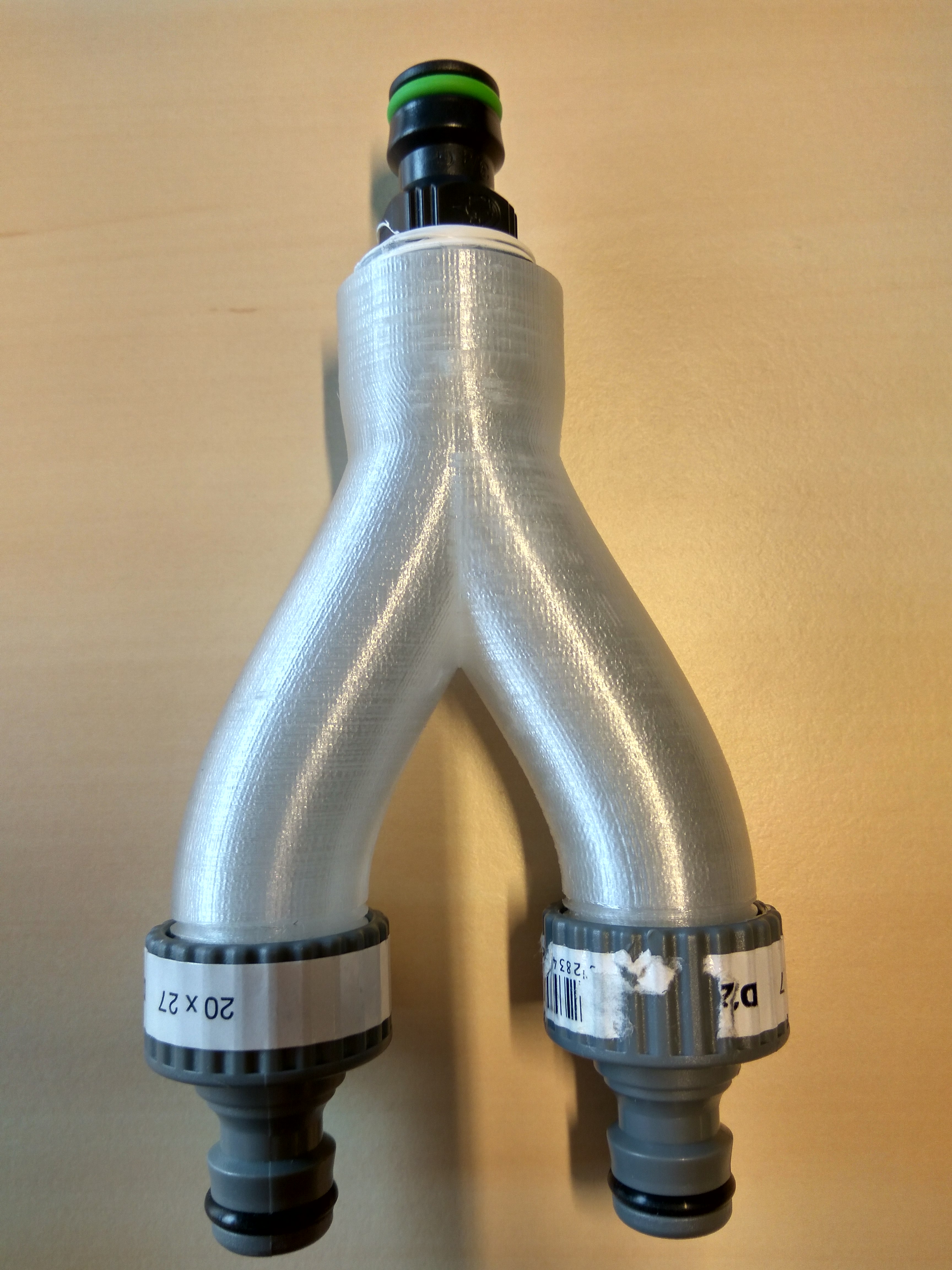Y pipe connector M20/27