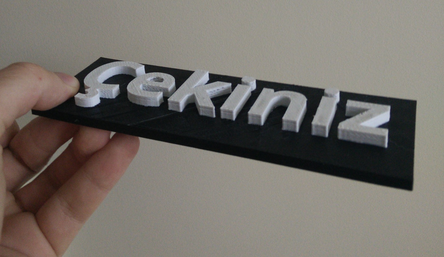 Customizable Sign with Backplate