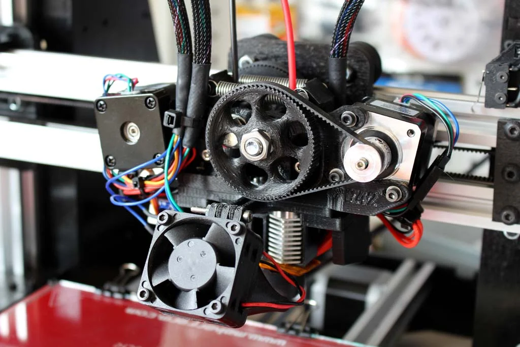 Itty Bitty Double FLEX Extruder (with mount for MakerFarm Printers)