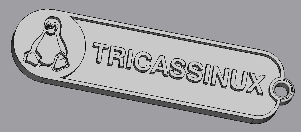 Porte-clés officiel de l'association (GUL) Tricassinux