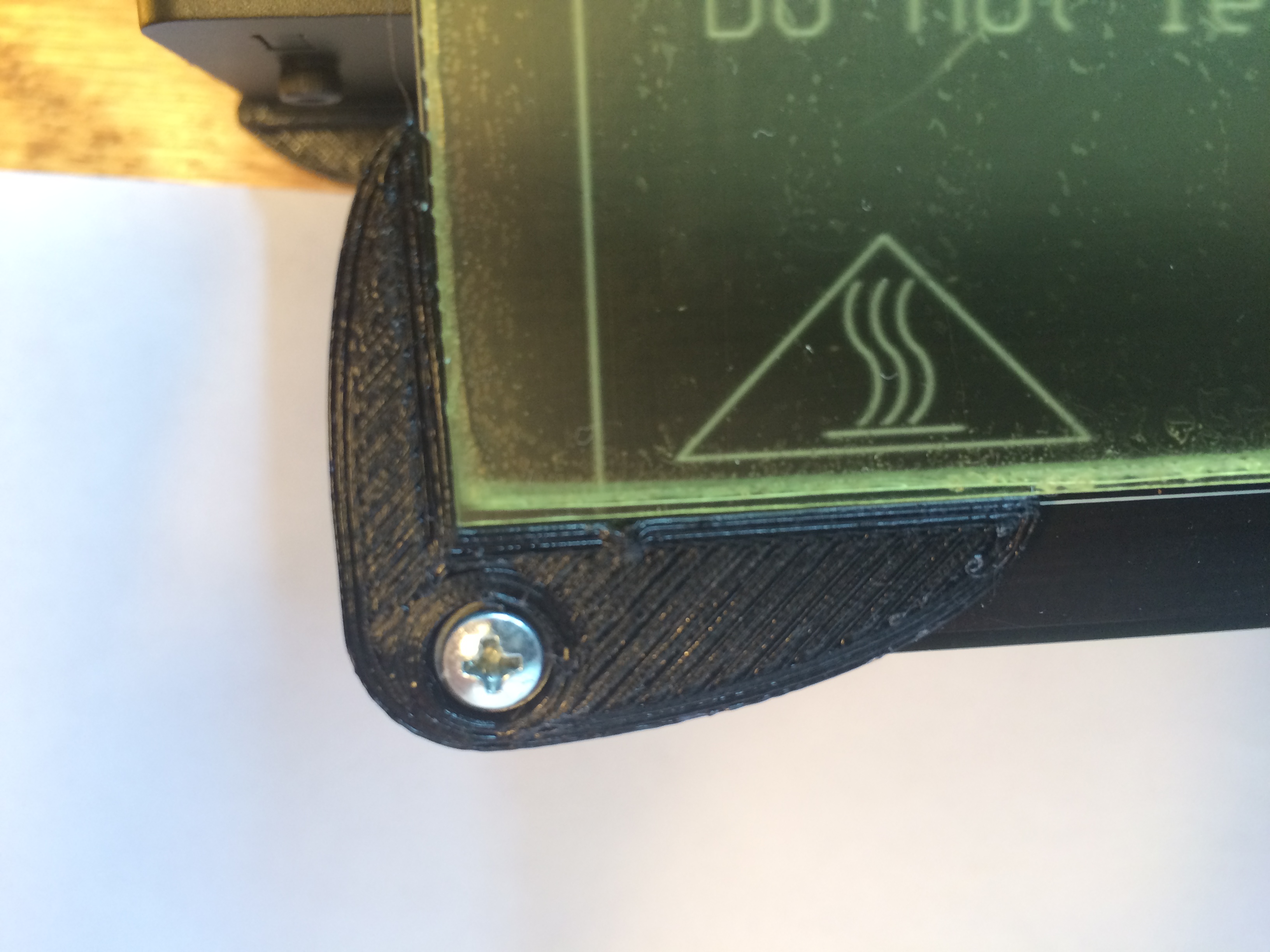 Customizable Makerfront i3Pro Glass Bed Corner Bracket