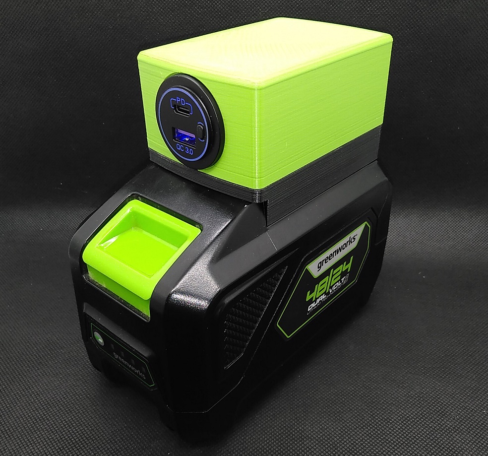 Power supply on Greenworks battery (24v, 48/24, 40v)