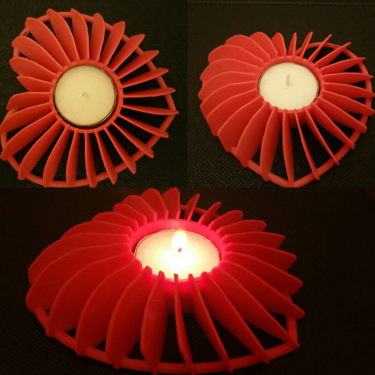 Heart Tea Light Candle Holder