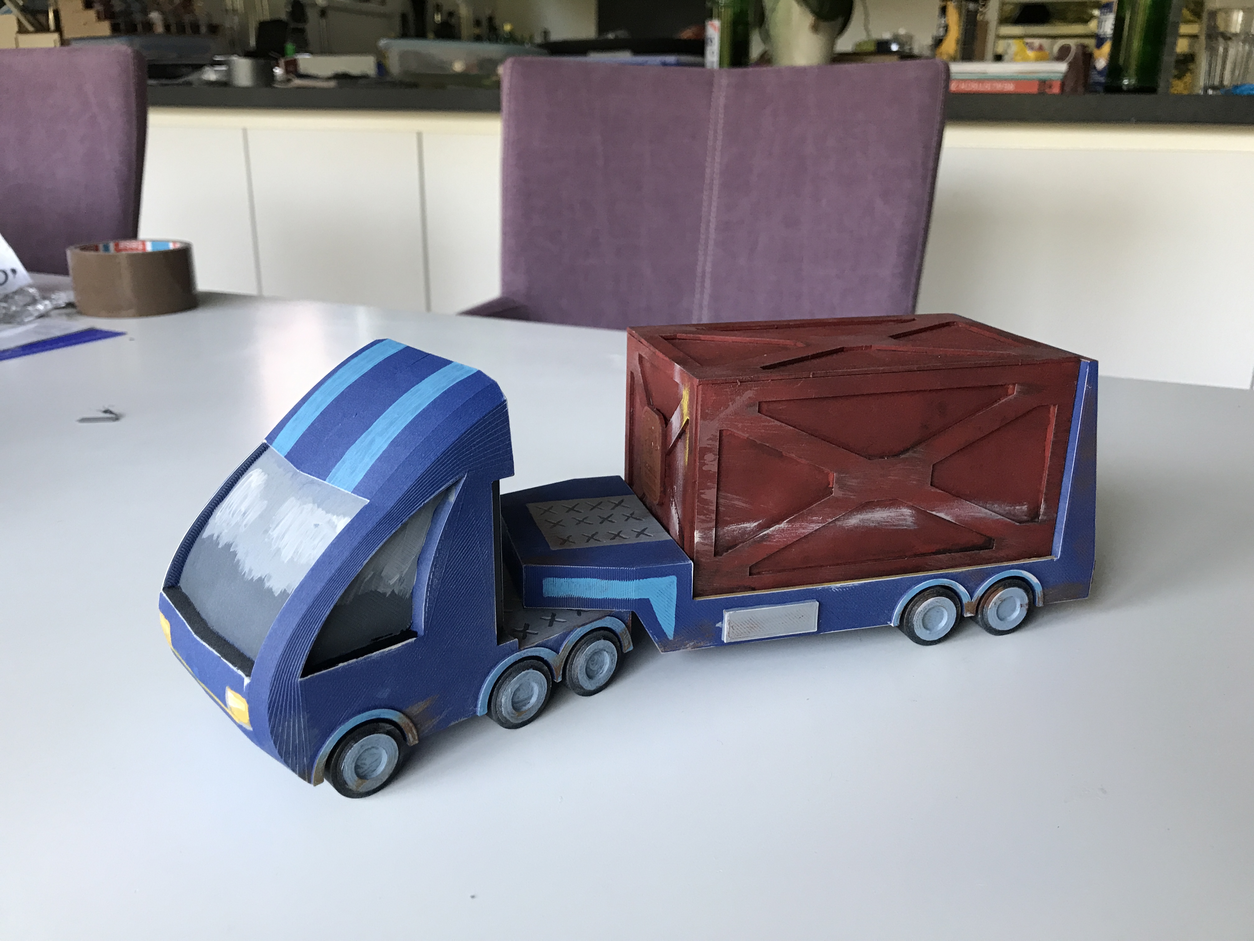 SciFi lorry for 32 mm Tabletop Games