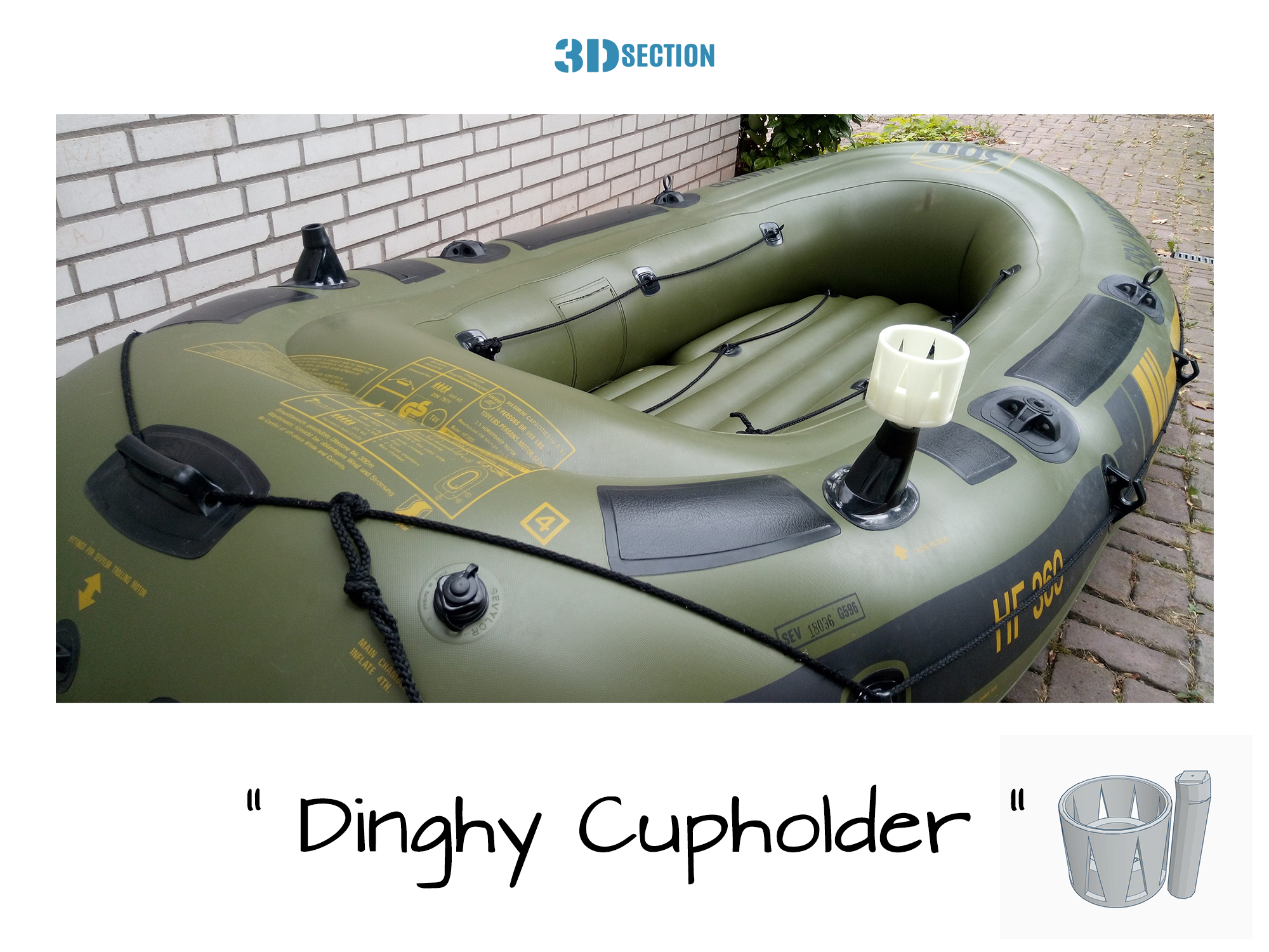Dinghy Cupholder (Sevylor Schlauchboot  Version)