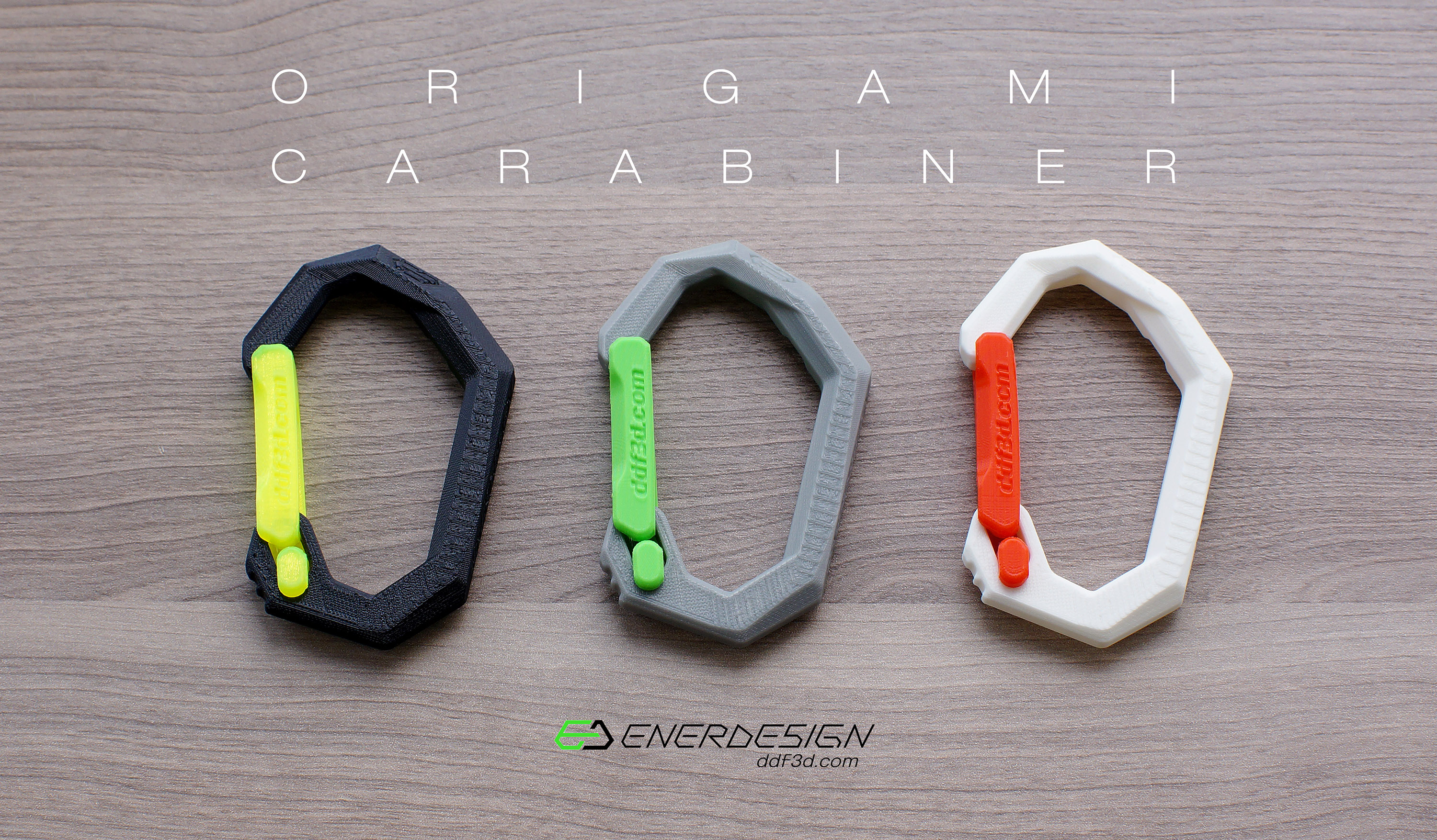 Origami Carabiner by ddf3d.com