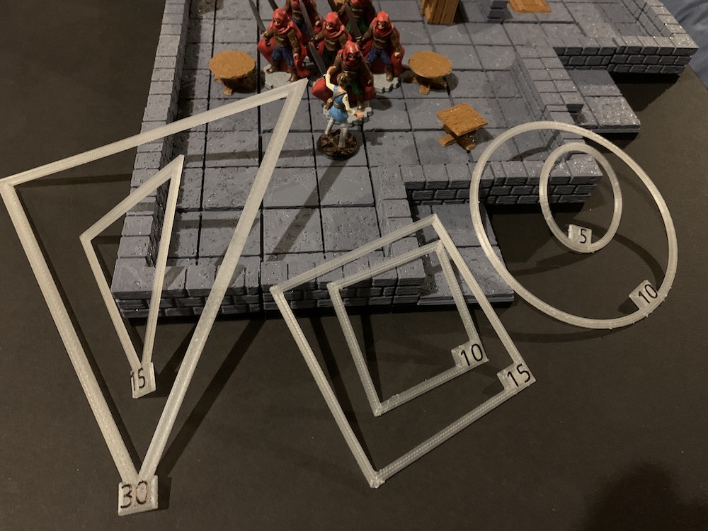Easy Print Spell Templates (DnD/Tabletop Games)