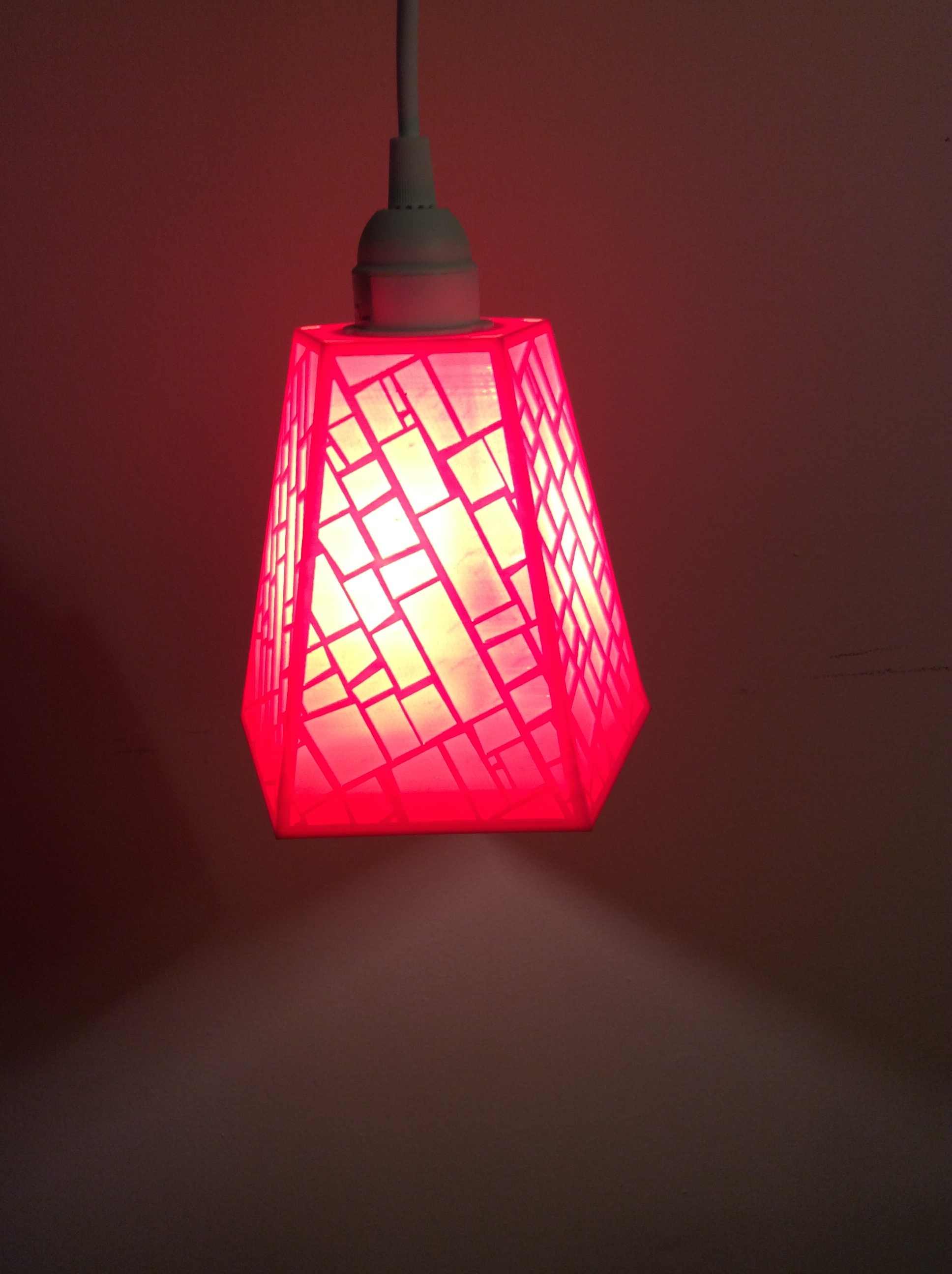 Pendant Lamp Shade - Square Pattern