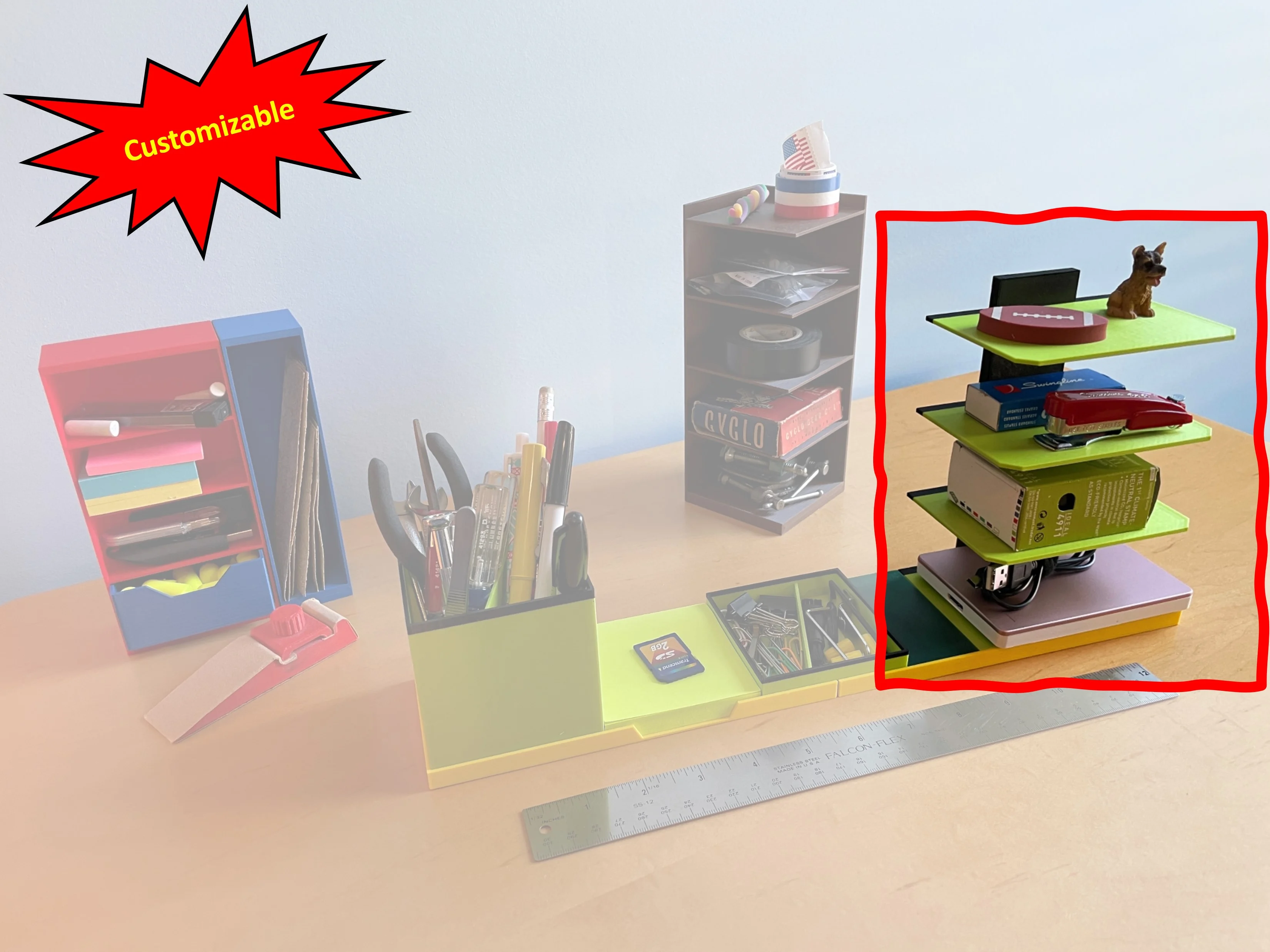 Daves Modular Organizer-Shelves (Customizable)