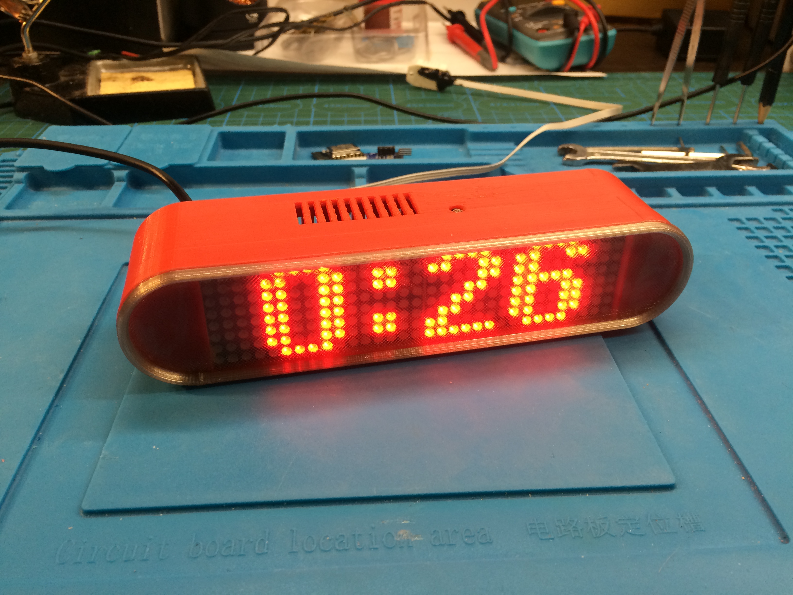 Case for diy clock max7219