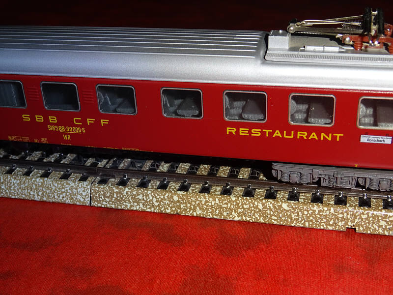 Interior for the Märklin 4068 SBB- Restaurant car