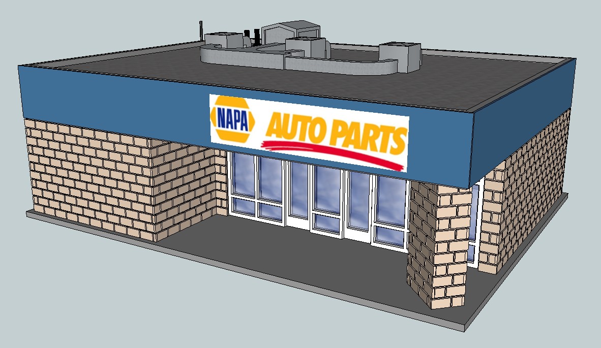 HO Scale Auto Parts Store