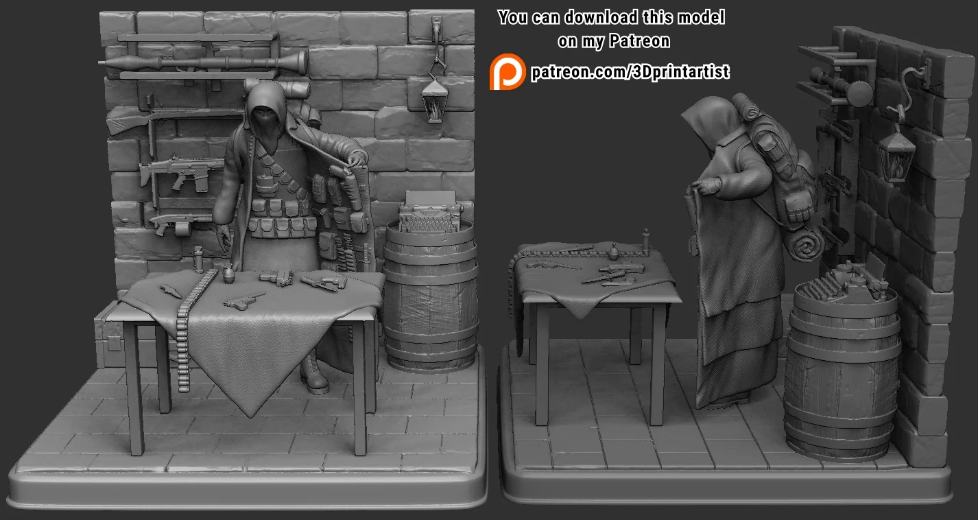Resident Evil 4 figure Merchant Fan Art 3d print 3D print model 3D print model