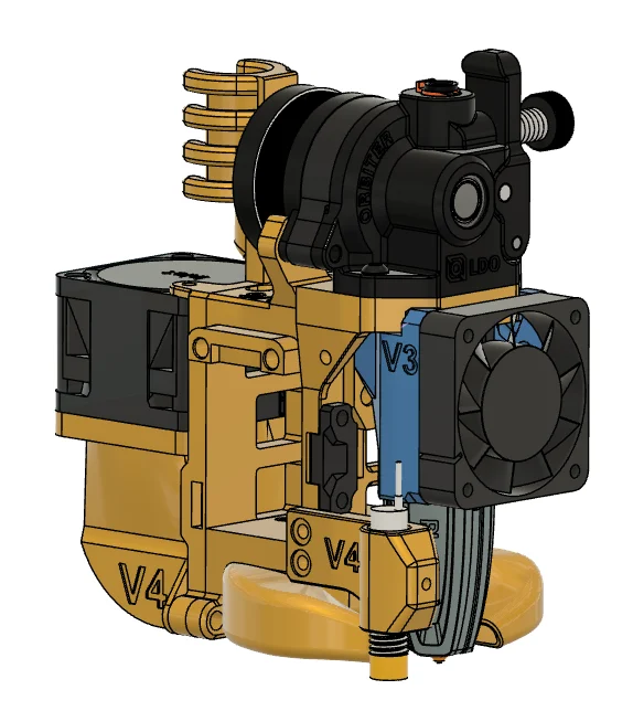 SuperLight Fast-Swap carriage (for Orbiter 2 extruder)