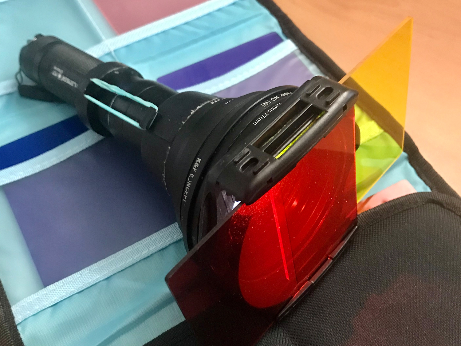 REGULADOR LUZ Y FILTROS PARA LINTERNA LED LENSER M7