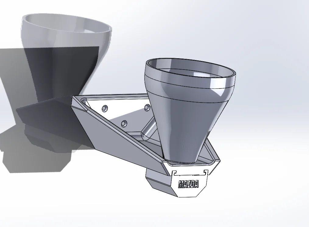 Oil funnel with wallmount - Mazda RX-7