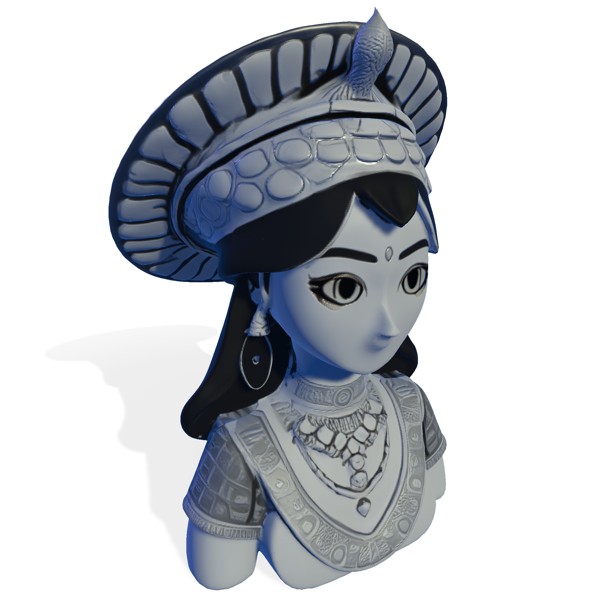 Regal Tribal Princess Bust