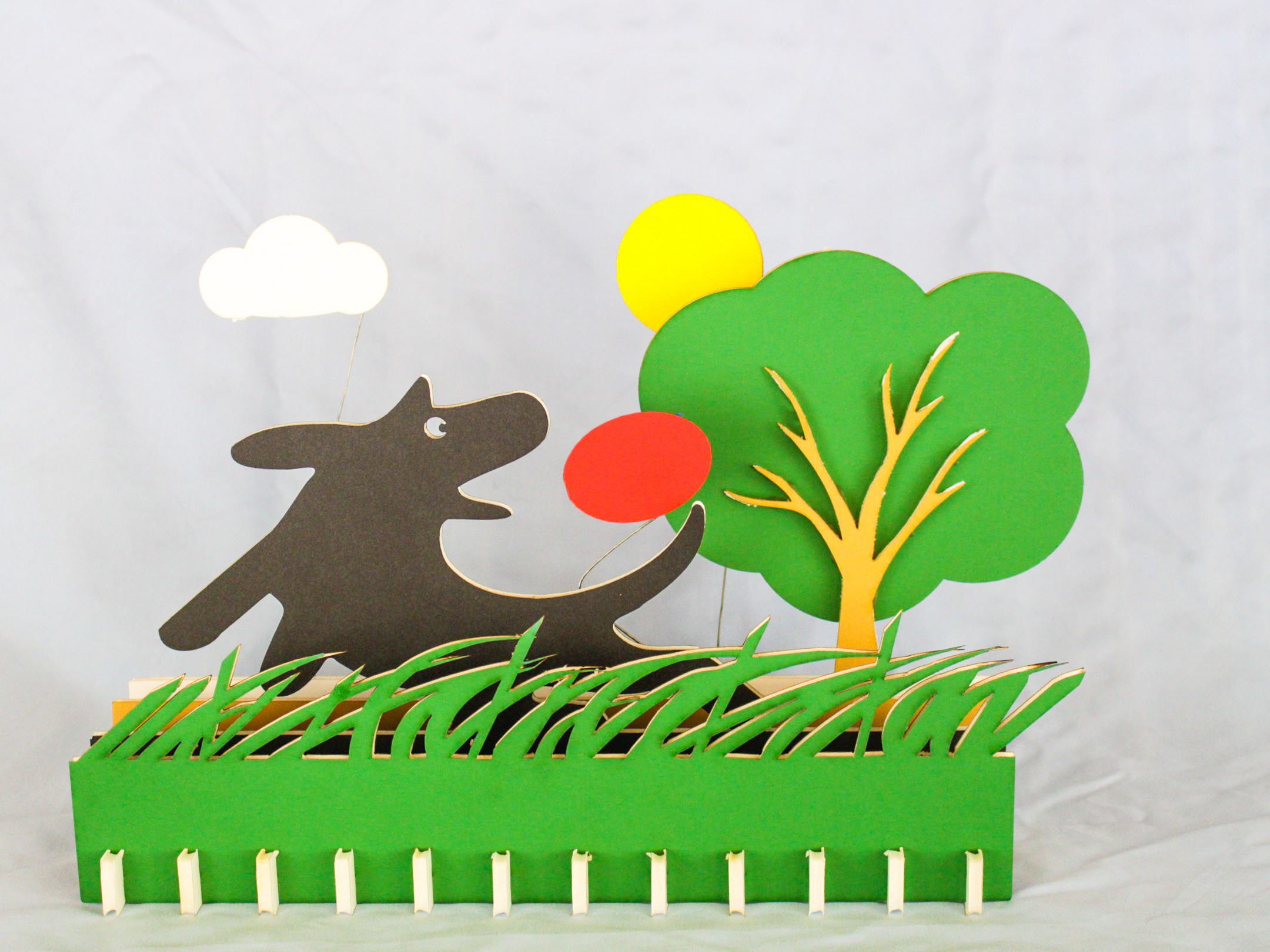 Dog Park - Colorful Foamcore Lasercut