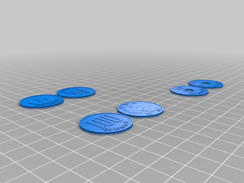 Japanese Yen Coins (1, 50, 100)