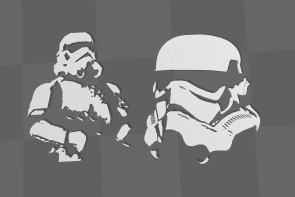 Storm Trooper 3D Wall Art