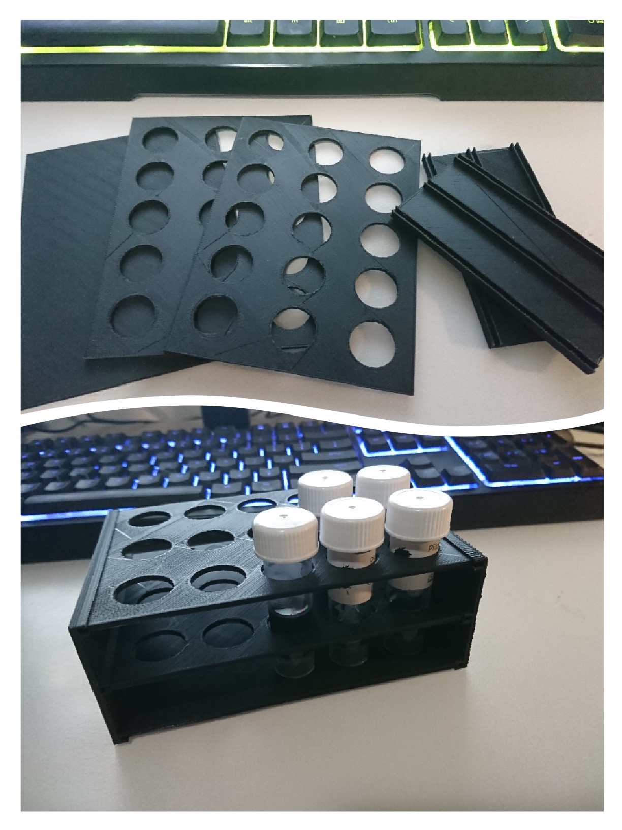 Sample vial holders
