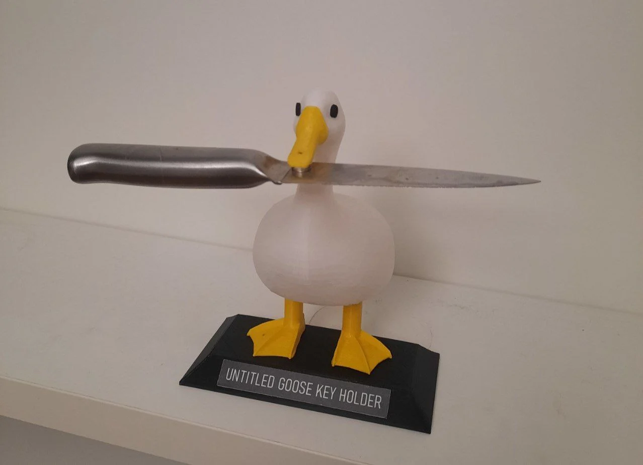 Untitled goose key holder