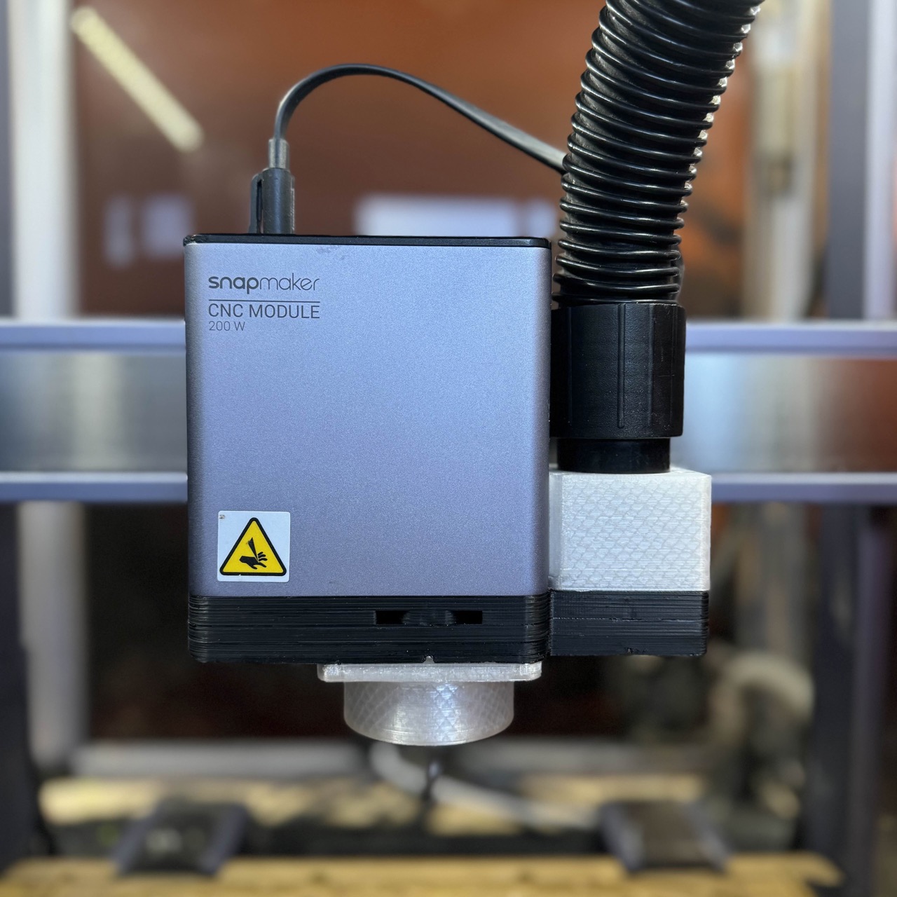 Snapmaker 200W CNC module Dust Extraction system (8x3mm Magnets)