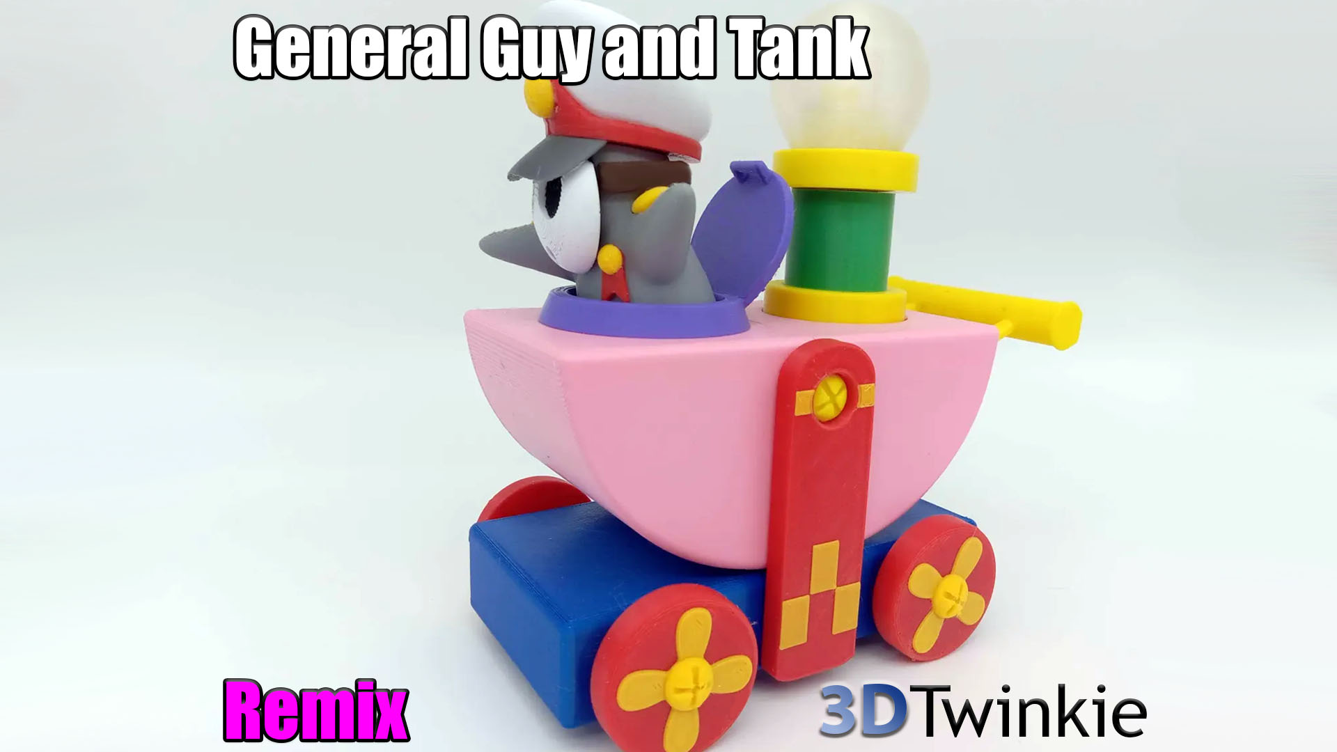 A general and toy tank
