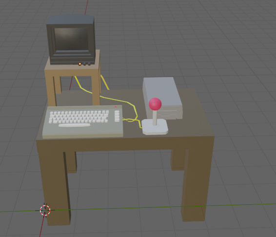 Commodore 64 Computer & Desk Setup