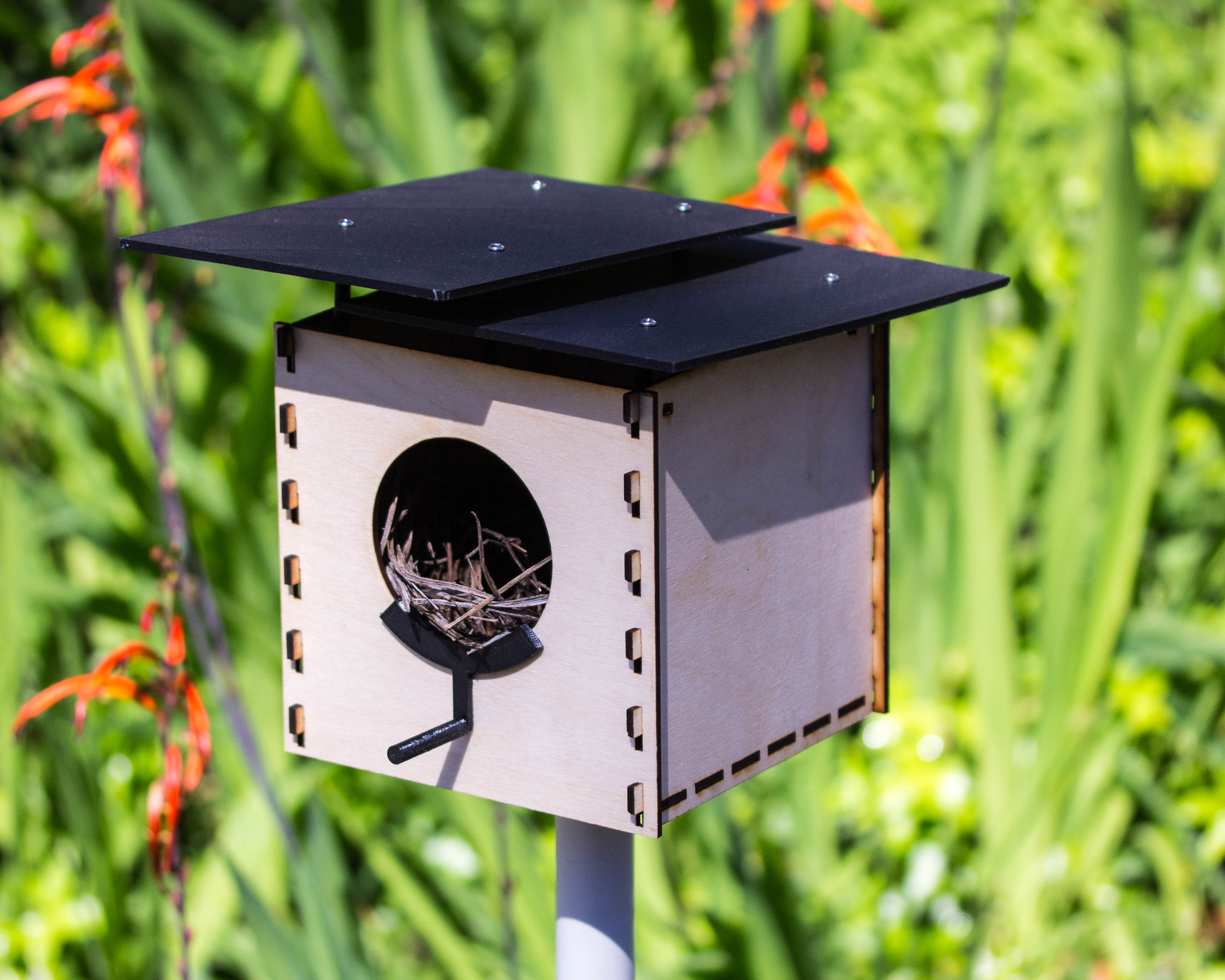 Modern Birdhouse for 3D Printer, Lasercutter, or CNC