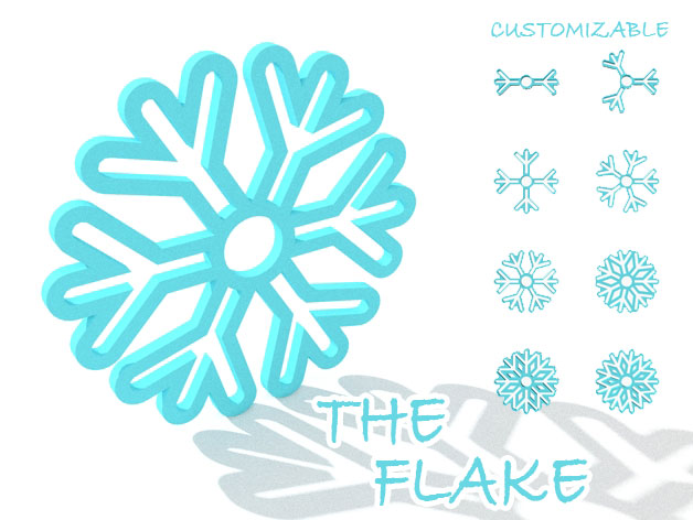 The Flake - Customizable Snowflake
