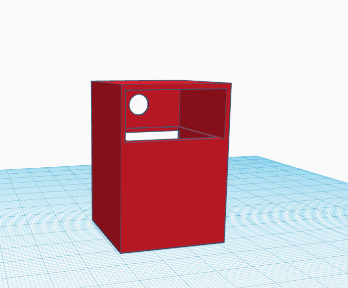 Case for a sharpener with a tank