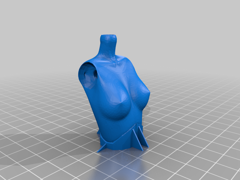 Chest pelvis without holes for BJD Doll