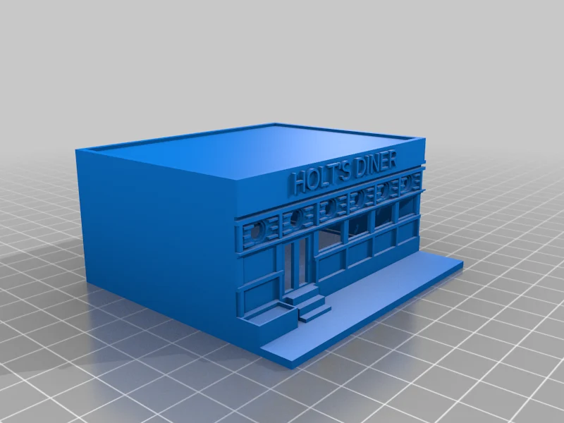 BTTF - Hill Valley holt's diner like building