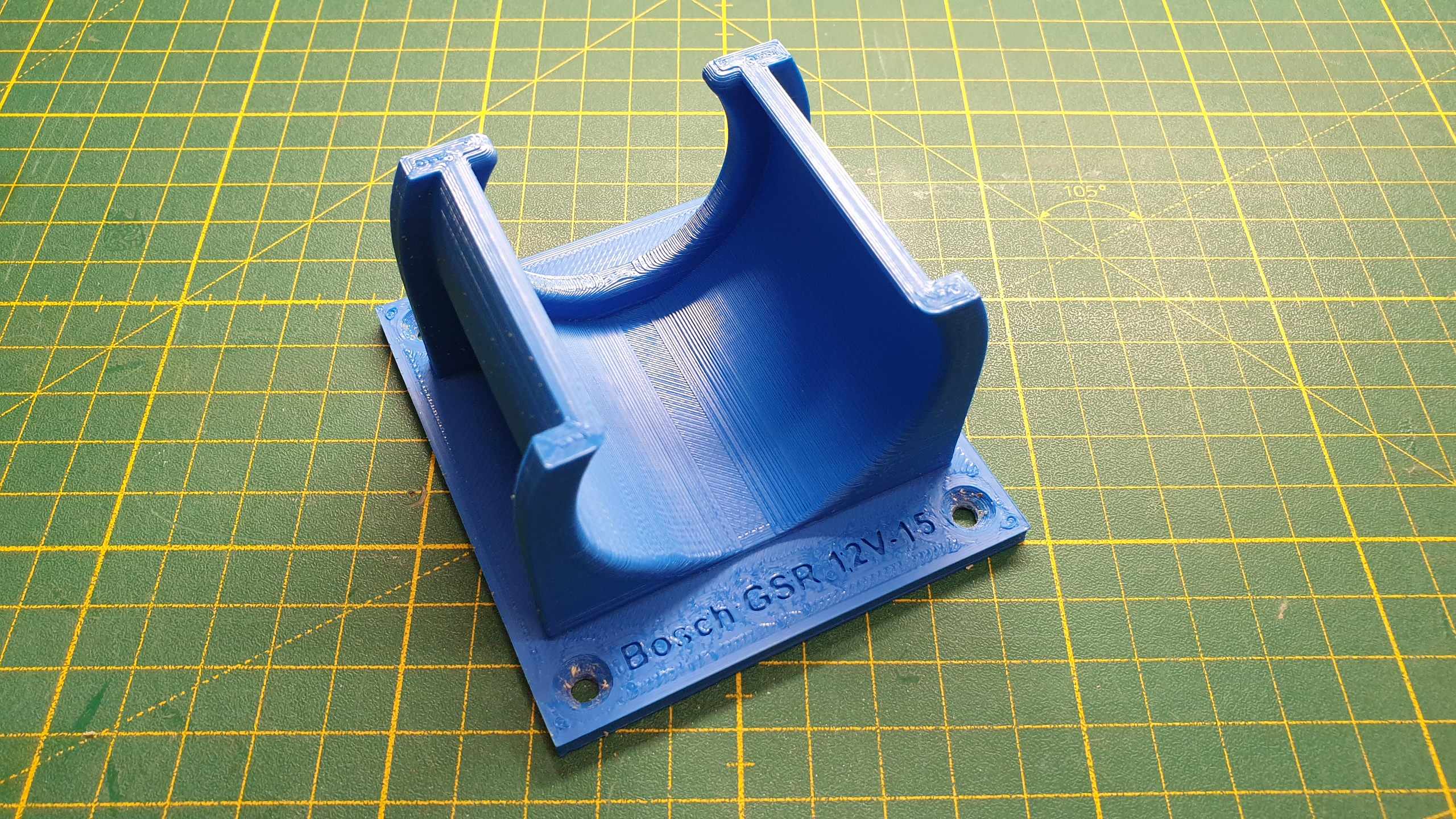 Halter für Akkuschrauber Bosch GSR 12V-15 / Holder for cordless screwdriver Bosch GSR 12V-15