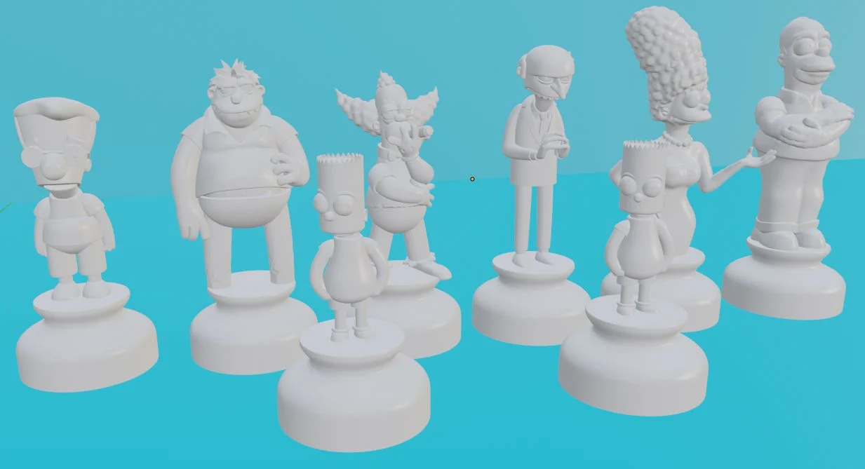Simpsons Chess Set