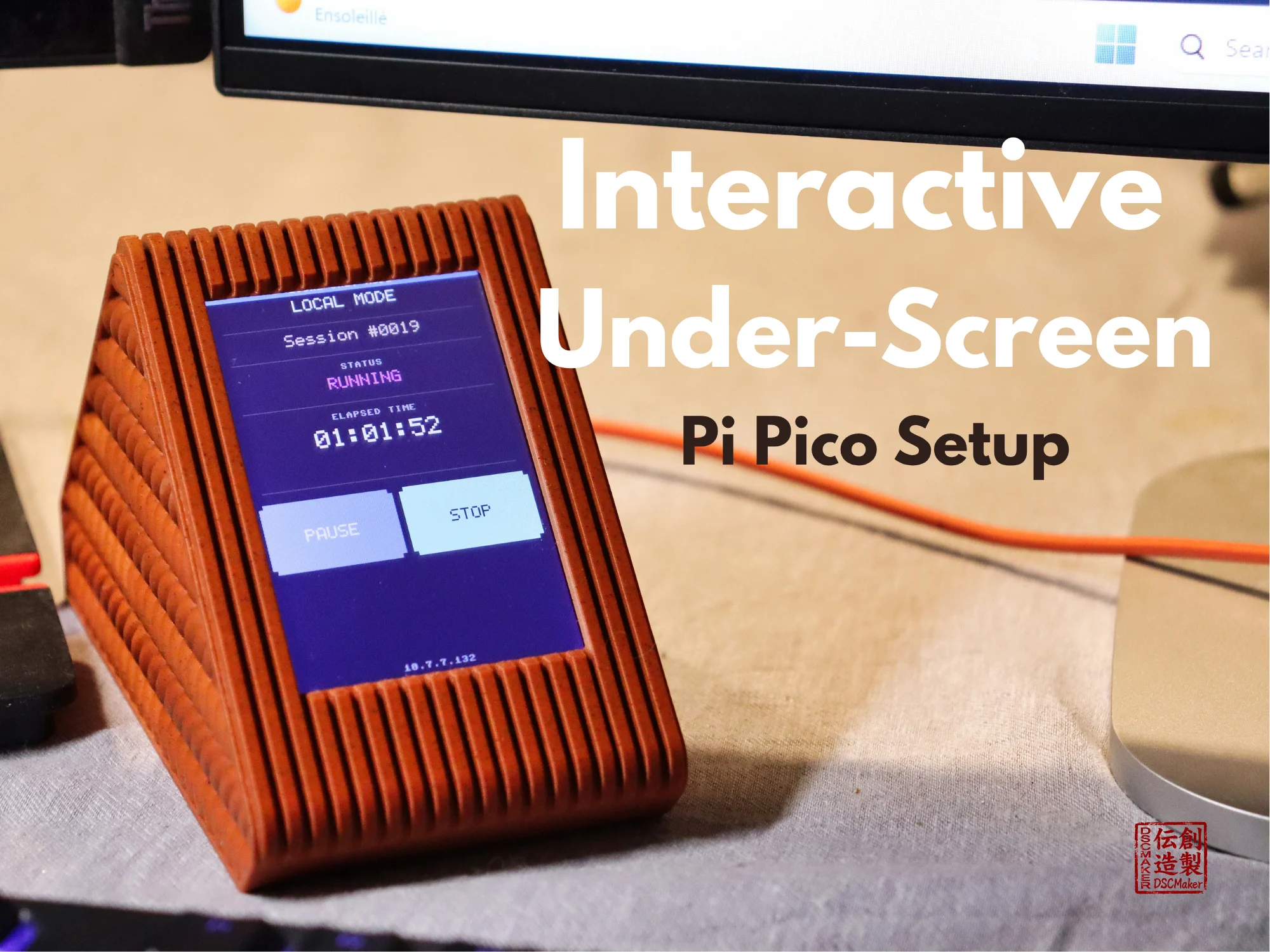 Interactive Under-Screen Pi Pico Setup