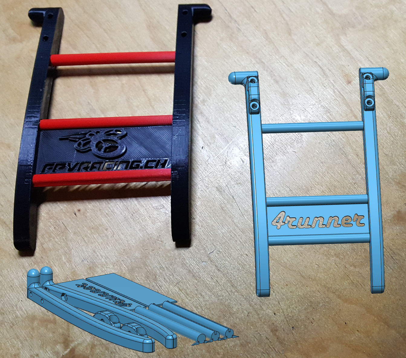 FrSky Taranis stand with own logo