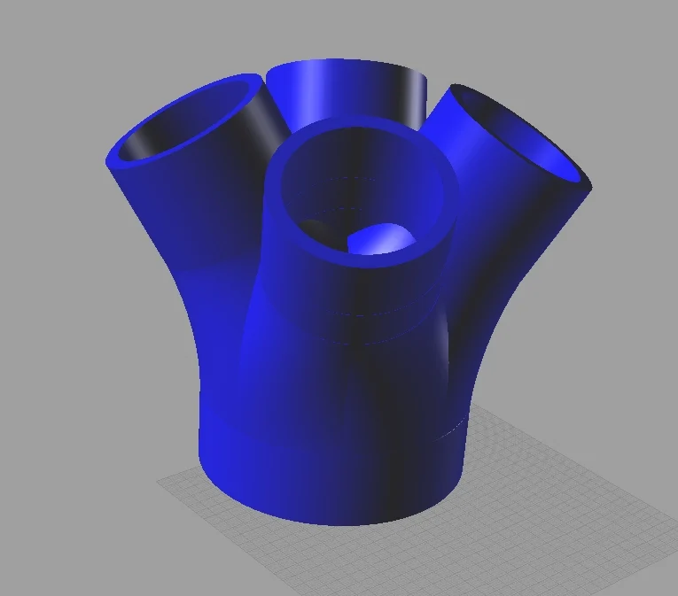 Rohrverzweigung; 100mm -60mm, 30Grad