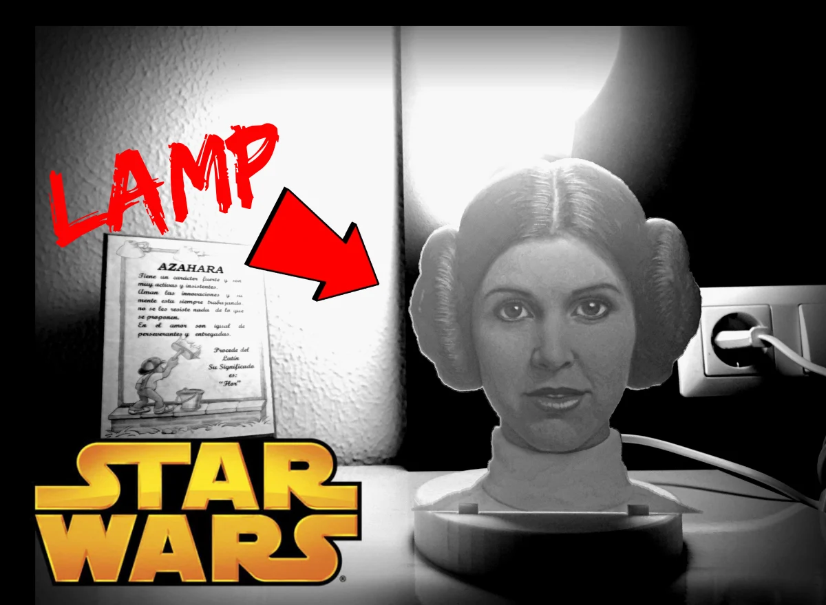 litophane Leia Organa