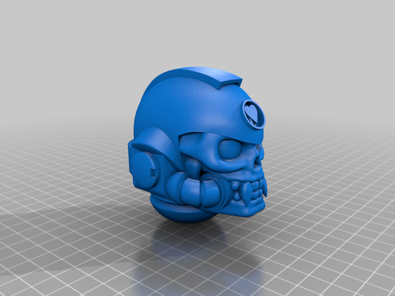 Primaris Reiver- or Chaplain-Helmet with Lamenters Badge
